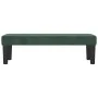 Banco de terciopelo verde oscuro 100x30x30 cm de , Bancos - Ref: Foro24-346669, Precio: 58,23 €, Descuento: %