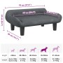 Cama para perros de terciopelo gris oscuro 70x40x24 cm en Camas para perros | Comprar online en Foru.es