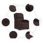 Sillón reclinable elevable tela marrón oscuro en Sillones | Comprar online en Foru.es