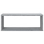 Estantes cúbicos de pared 6 uds madera gris Sonoma 60x15x23 cm de , Estantes y estanterías - Ref: Foro24-815929, Precio: 62,4...