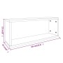 Estantes cúbicos de pared 6 uds madera gris Sonoma 60x15x23 cm de , Estantes y estanterías - Ref: Foro24-815929, Precio: 62,4...