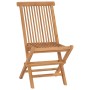Sillas de jardín plegables 2 unidades madera maciza de teca de vidaXL, Sillas de jardín - Ref: Foro24-41993, Precio: 140,93 €...
