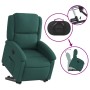 Sillón reclinable elevable tela verde oscuro en Sillones | Comprar online en Foru.es
