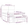 Box spring bed with light gray velvet mattress 140x190 cm by , Beds and slatted bases - Ref: Foro24-3137719, Price: 575,91 €,...