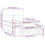 Cama box spring con colchón terciopelo gris claro 140x190 cm de , Camas y somieres - Ref: Foro24-3137719, Precio: 576,37 €, D...