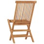Sillas de jardín plegables 2 unidades madera maciza de teca de vidaXL, Sillas de jardín - Ref: Foro24-41993, Precio: 140,93 €...