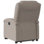 Sillón reclinable elevable tela gris taupe en Sillones | Comprar online en Foru.es