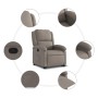 Sillón reclinable elevable tela gris taupe en Sillones | Comprar online en Foru.es