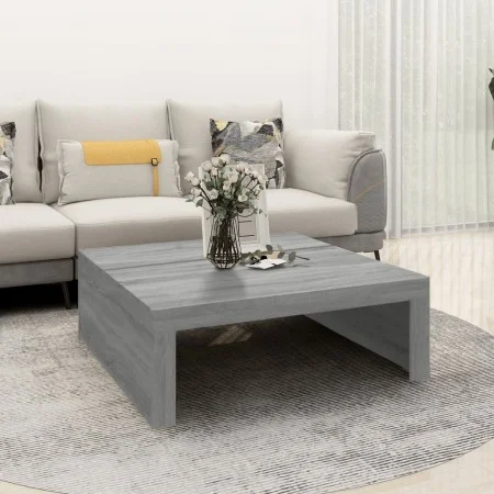 Sonoma gray plywood coffee table 100x100x35 cm by , Coffee table - Ref: Foro24-815997, Price: 70,43 €, Discount: %