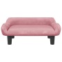 Cama para perros de terciopelo rosa 70x40x24 cm en Camas para perros | Comprar online en Foru.es
