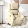 Sillón reclinable elevable de tela color crema en Sillones | Comprar online en Foru.es