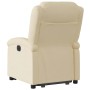 Sillón reclinable elevable de tela color crema en Sillones | Comprar online en Foru.es