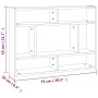 Estantería de pared madera de ingeniería gris sonoma 75x16x55cm de , Estantes y estanterías - Ref: Foro24-815844, Precio: 37,...
