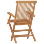 Sillas de jardín plegables 2 unidades madera maciza de teca de vidaXL, Sillas de jardín - Ref: Foro24-41999, Precio: 192,08 €...