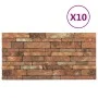 3D Wall Panels Brick Design 10 pcs EPS Brown by , Wall covering - Ref: Foro24-149583, Price: 138,00 €, Discount: %