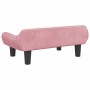 Cama para perros de terciopelo rosa 70x40x24 cm en Camas para perros | Comprar online en Foru.es