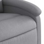 Sillón de masaje reclinable de pie de tela gris claro en Sillones | Comprar online en Foru.es