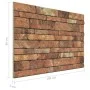 3D Wandpaneele Brick Design 10 Stück EPS Braun von , Wandverkleidung - Ref: Foro24-149583, Preis: 138,00 €, Rabatt: %