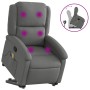 Silla de masaje reclinable de pie de tela gris oscuro en Sillones | Comprar online en Foru.es