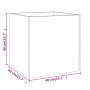 Jardinera de madera contrachapada blanco 40x40x40 cm de , Maceteros y jardineras - Ref: Foro24-808792, Precio: 31,68 €, Descu...