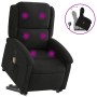 Sillón reclinable de masaje elevable tela negro en Sillones | Comprar online en Foru.es