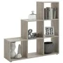 FMD Estantería 6 compartimentos color roble arena 104,3x32,6x106,5 cm de , Divisores de ambientes - Ref: Foro24-447406, Preci...