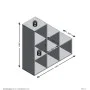FMD Estantería 6 compartimentos color roble arena 104,3x32,6x106,5 cm de , Divisores de ambientes - Ref: Foro24-447406, Preci...