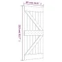 Sliding door with solid pine wood fittings 85x210 cm by , Doors - Ref: Foro24-3203083, Price: 204,88 €, Discount: %