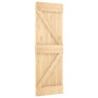 Puerta corredera con herrajes madera maciza de pino 70x210 cm de , Puertas - Ref: Foro24-3203020, Precio: 181,73 €, Descuento: %
