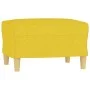 3-seater sofa with light yellow fabric stool 180 cm by , Sofas - Ref: Foro24-3201078, Price: 299,64 €, Discount: %