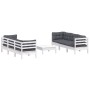 Muebles de jardín 7 pzas con cojines antracita madera de pino de , Conjuntos de jardín - Ref: Foro24-3096119, Precio: 617,41 ...