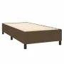 Box spring bed with dark brown fabric mattress 100x200 cm by , Beds and slatted bases - Ref: Foro24-3136656, Price: 394,02 €,...