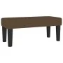 Box spring bed with dark brown fabric mattress 100x200 cm by , Beds and slatted bases - Ref: Foro24-3136656, Price: 394,02 €,...