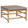 Set de muebles de jardín 6 piezas bambú con cojines gris taupé de , Conjuntos de jardín - Ref: Foro24-3155111, Precio: 550,70...