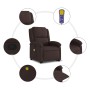 Silla de masaje reclinable de pie de tela marrón oscuro en Sillones | Comprar online en Foru.es