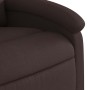 Silla de masaje reclinable de pie de tela marrón oscuro en Sillones | Comprar online en Foru.es