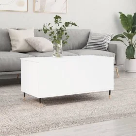 Mesa de centro madera contrachapada blanco 90x44,5x45 cm de , Mesas de centro - Ref: Foro24-830964, Precio: 69,20 €, Descuent...