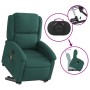 Silla de masaje reclinable de pie de tela verde oscura en Sillones | Comprar online en Foru.es