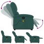 Silla de masaje reclinable de pie de tela verde oscura en Sillones | Comprar online en Foru.es