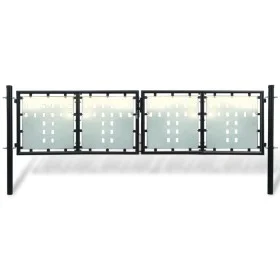 Schwarzes Gartenzauntor 300x150 cm von vidaXL, Gartentore - Ref: Foro24-141691, Preis: 358,32 €, Rabatt: %