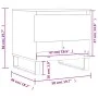 White engineered wood coffee table 50x46x50 cm by , Coffee table - Ref: Foro24-830924, Price: 46,10 €, Discount: %