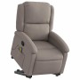 Sillón reclinable de masaje elevable tela gris taupé en Sillones | Comprar online en Foru.es