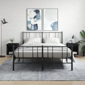 Nachttische 2 Stk. Holzwerkstoff schwarz 40x35x50 cm von , Nachttische - Ref: Foro24-830719, Preis: 53,12 €, Rabatt: %