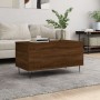 Mesa de centro madera contrachapada roble marrón 90x44,5x45 cm de , Mesas de centro - Ref: Foro24-830979, Precio: 69,73 €, De...
