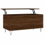 Mesa de centro madera contrachapada roble marrón 90x44,5x45 cm de , Mesas de centro - Ref: Foro24-830979, Precio: 69,73 €, De...