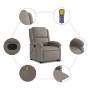 Sillón reclinable de masaje elevable tela gris taupé en Sillones | Comprar online en Foru.es