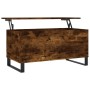 Mesa de centro madera contrachapada roble ahumado 90x44,5x45 cm de , Mesas de centro - Ref: Foro24-830985, Precio: 60,79 €, D...