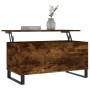 Mesa de centro madera contrachapada roble ahumado 90x44,5x45 cm de , Mesas de centro - Ref: Foro24-830985, Precio: 60,79 €, D...