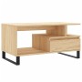 Mesa de centro madera contrachapada roble Sonoma 90x49x45 cm de , Mesas de centro - Ref: Foro24-831031, Precio: 72,06 €, Desc...