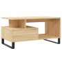 Mesa de centro madera contrachapada roble Sonoma 90x49x45 cm de , Mesas de centro - Ref: Foro24-831031, Precio: 72,06 €, Desc...